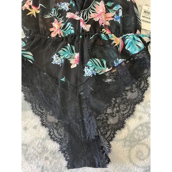 INC International Concepts Sexy Bodysuit Lingerie Intimates Size L Lace NWT $49 - Picture 5 of 9